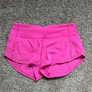 Lululemon speed up shorts size 2